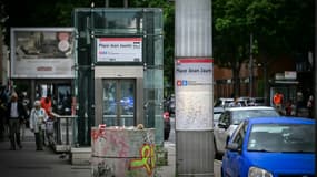 La station Place Jean-Jaurès à Lyon où a eu lieu l'attaque au couteau qui a fait quatre blessés 