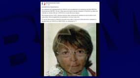 Annie B., 80 ans, a disparu dans la matinée du vendredi 27 mai 2022 à Limoux (Aude). 