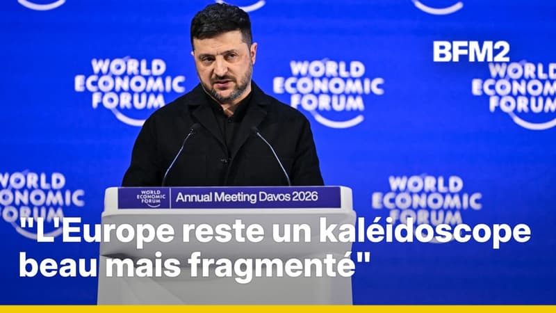 Au Forum de Davos, Volodymyr Zelensky juge l'Europe "perdue" face à Donald Trump