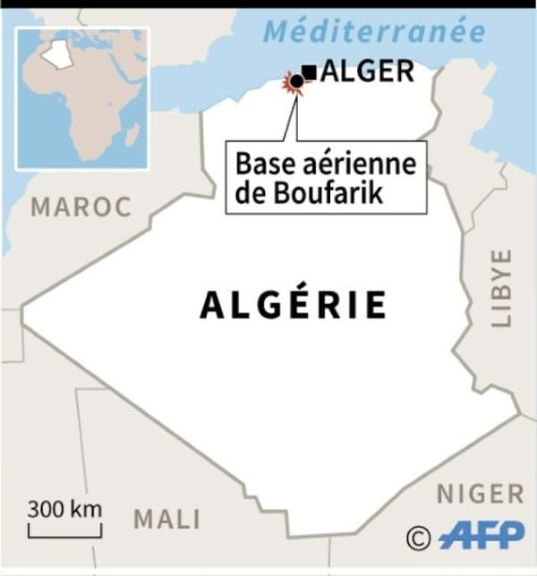 Localisation de la base aérienne de Boufarik Localisation de la base aérienne de Boufarik
