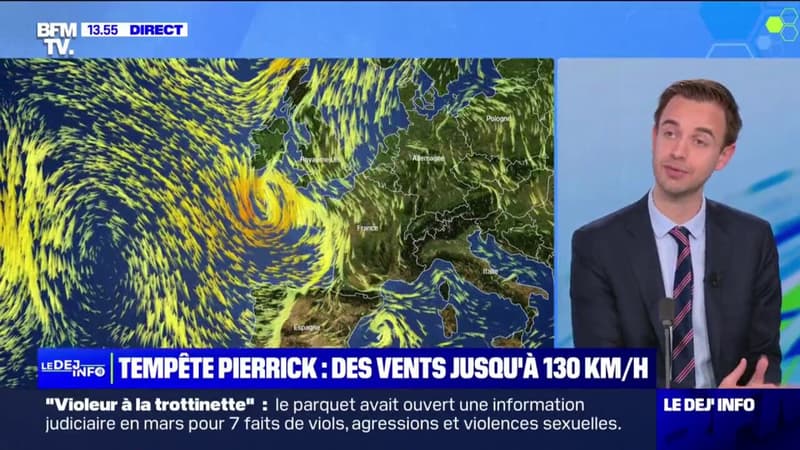 La tempête Pierrick avec des vents jusqu'à 130 km/h est attendue sur les côtes de la Manche