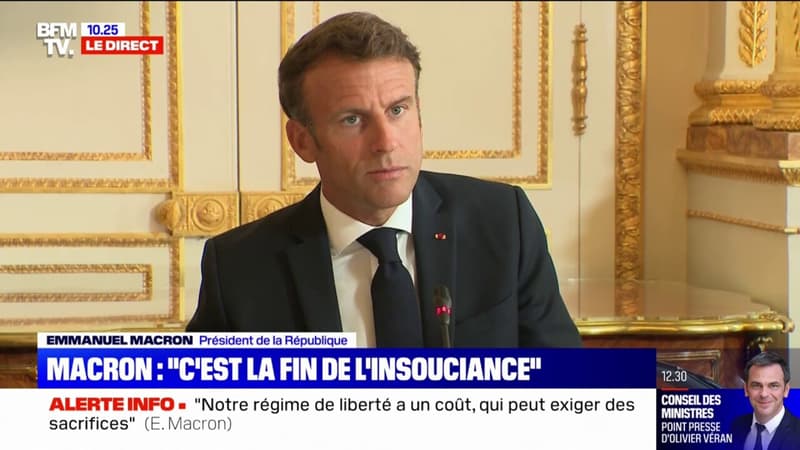En préambule du Conseil des ministres, Emmanuel Macron dit attendre 