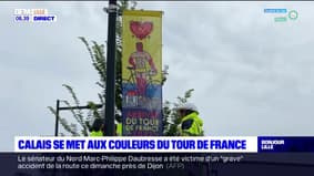 Calais: la ville se met aux couleurs du Tour de France