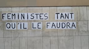 Collages féministes à Rouen, le 19 septembre 2020