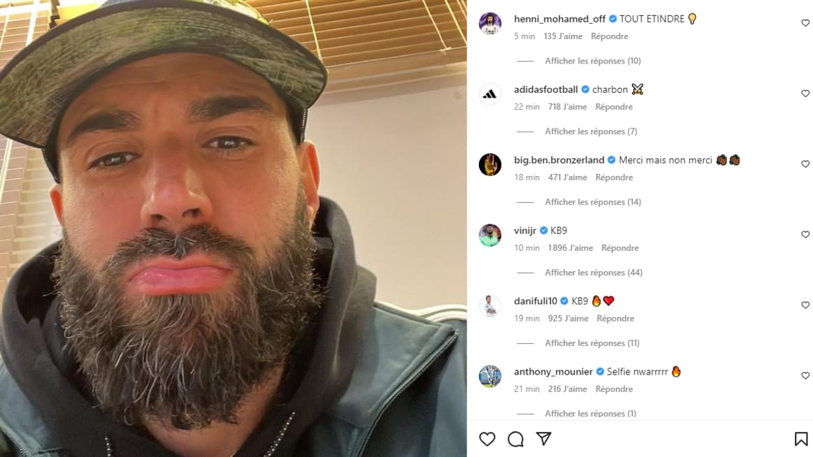 Karim Benzema sur Instagram à deux jours de la finale du Mondial