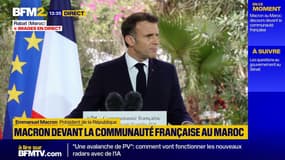 Au Maroc, Emmanuel Macron insiste sur la lutte contre "toutes les formes de trafic"