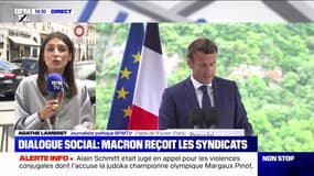 Emmanuel Macron reçoit les syndicats à l'Élysée, la CGT décline l'invitation