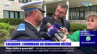 Calvados: un hommage rendu au gendarme mort lors d'une intervention à Saint-Loup-Hors