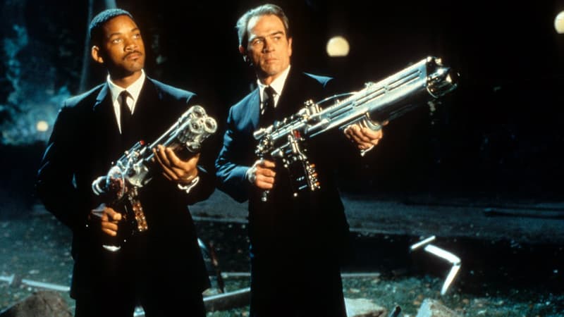 Will Smith et Tommy Lee Jones dans Men In Black en 1997.