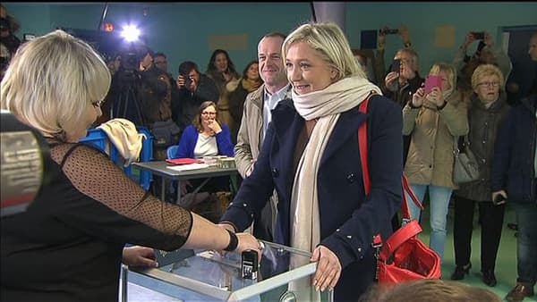 Marine Le Pen, à Hénin Beaumont, dimanche. Marine Le Pen, à Hénin Beaumont, dimanche.