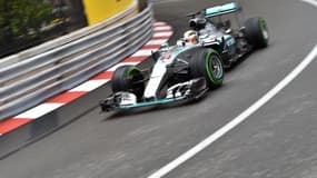Lewis Hamilton, lors d'une séance d'essais