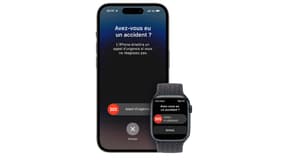 Grâce à la fonction Détection des accidents, l'iPhone peut appeler les secours en cas d'accident.