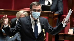 Olivier Véran à l'Assemblée nationale, à Paris le 3 novembre 2020