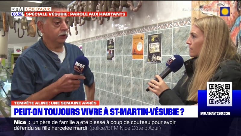 Tempête Aline: à Saint-Martin-Vésubie, les riverains craignent de voir les habitants quitter le village à cause des intempéries répétées
