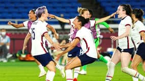 Megan Rapinoe et ses coéquipières lors des Jeux olympiques de Tokyo