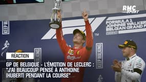GP de Belgique - L’émotion de Leclerc : "J’ai beaucoup pensé à Anthoine (Hubert) pendant la course"