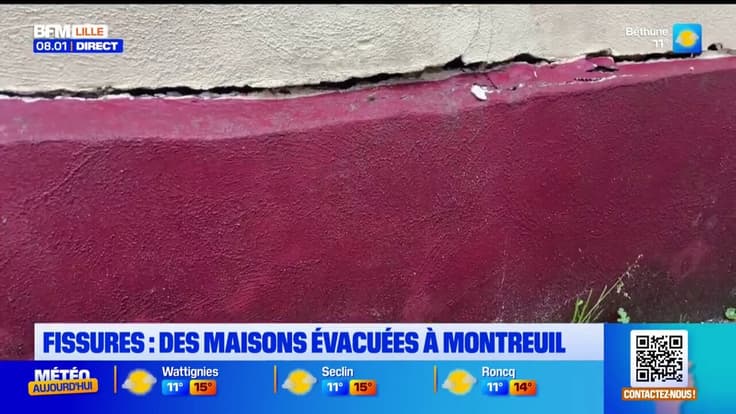 Des maisons évacuées à Montreuil-sur-Mer après l'apparition de fissures importantes