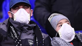 Des supporters de la Juve contre Lyon le 26 février