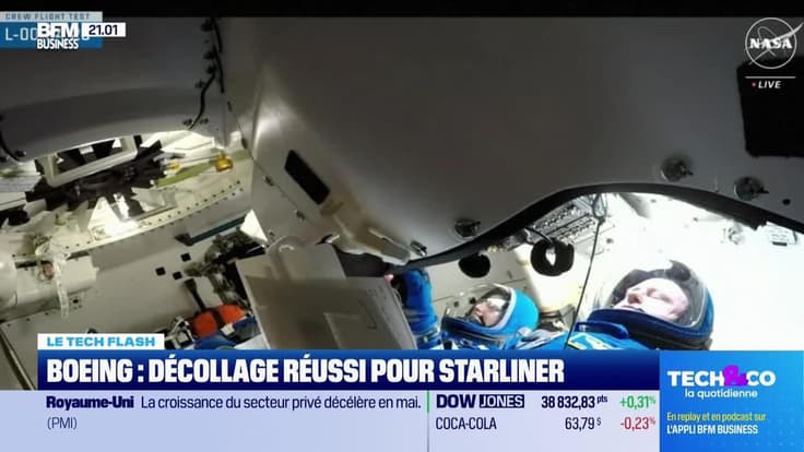 Le Tech Flash : Boeing, décollage réussi pour Starliner par Léa Benaim - 05/06