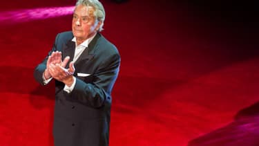 Alain Delon sur le tapis rouge - Stringer / AFP
