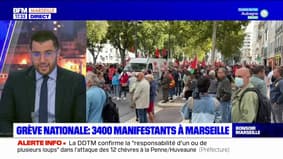 Journée de mobilisation nationale: 3400 manifestants à Marseille