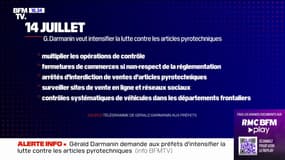 Gérald Darmanin demande aux préfets d'intensifier la lutte contre les articles pyrotechniques