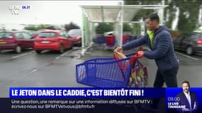 Supermarchés: le jeton de caddie, c'est bientôt fini