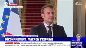 Coopération dans la recherche contre le virus: Emmanuel Macron est "convaincu que les USA y viendront"