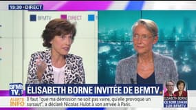 Élisabeth Borne: "Je ne voudrais pas que la démission de Hulot fasse oublier le bilan du gouvernement en matière d'écologie"