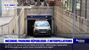 Deux interpellations après l'incendie survenu dans le parking République à Marseille