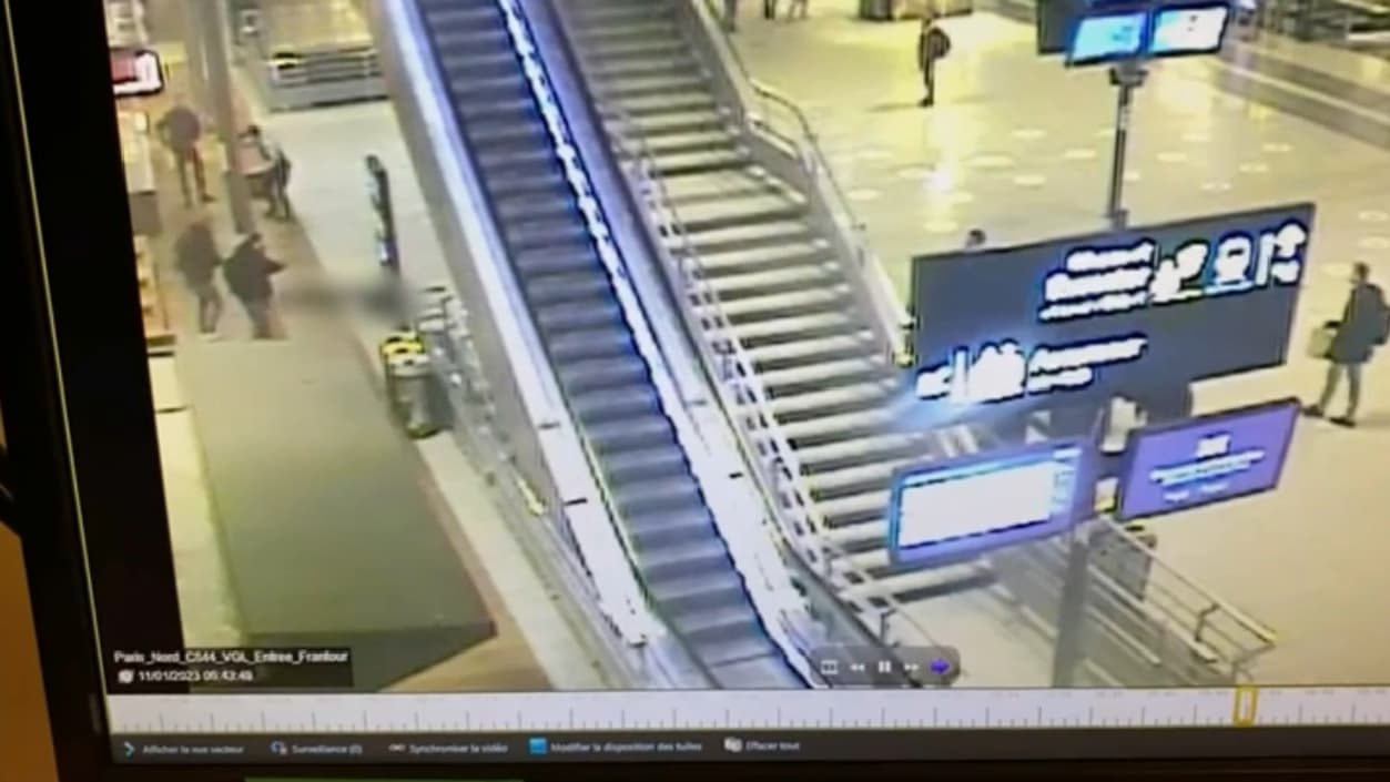 L'assaillant de la gare du Nord est maîttrisé par les tirs de deux policiers, le 11 janvier 2023 