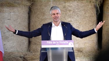 Le président de la région Auvergne-Rhône-Alpes, candidat à la présidence LR, le 30 septembre 2017 à Souvigny-en-Sologne.