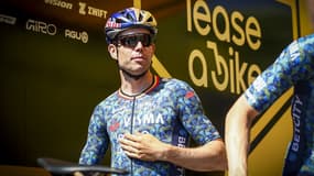 Le coureur belge Wout Van Aert à Florence avant le départ du Tour de France, le 28 juin 2024