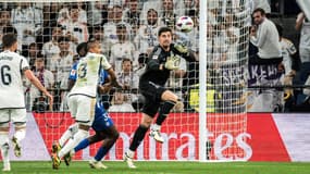 Thibaut Courtois avec le Real Madrid, le 14 mai 2024