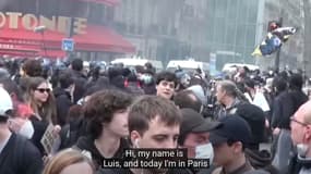 Le youtubeur italien a décidé de tester les croissants parisiens en pleine manifestation contre la réforme des retraites