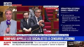 Taxe Zucman rejetée: "Il est encore temps pour le PS de se rendre compte que ce pouvoir en place est profondément dogmatique", affirme Clémentine Autain