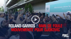Roland-Garros - Bain de foule un peu mouvementé pour Novak Djokovic