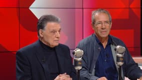 Joseph Péraldi, ancien bras armé du FLNC et le journaliste Frédéric Ploquin, invités de BFMTV-RMC, le 25 octobre 2024.
