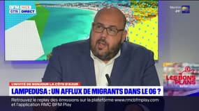 Philippe Vardon, membre de Reconquête à Nice, aborde la situation à Lampedusa