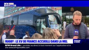Coupe du monde de rugby: le XV de France accueilli par ses supporters dans la métropole de Lille