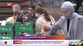Pour aider les étudiants, des associations comme le Secours populaire organisent des distributions de colis alimentaires.