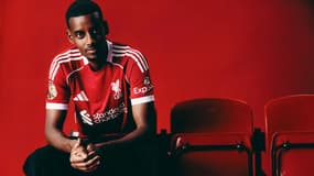 Alexnder Isak avec le maillot de Liverpool, le 1er septembre 2025. 