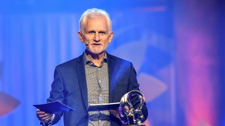 L'activiste biélorusse Ales Beliatski, le 3 décembre 2020, à Stockholm