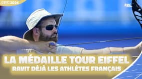 JO 2024 / Tir à l'arc : "C'est un truc énorme", Valladont savoure sa médaille (avec le morceau de Tour Eiffel)