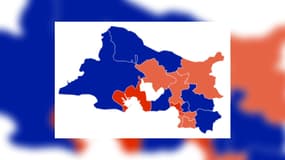 La répartition des circonscriptions dans les Bouches-du-Rhône au terme du second tour des législatives 2022.