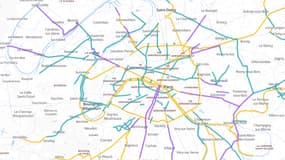 Carte interactive des pistes cyclables temporaires en Ile-de-France