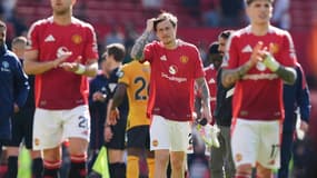 Victor Lindelöf lors du match Manchester United-Wolverhampton (0-1, Premier League), le 20 avril 2025