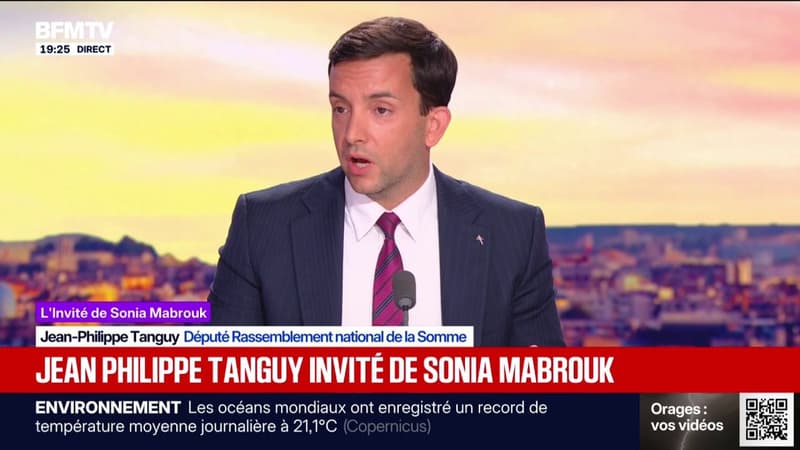 "On a été attaqué tout l'été", dénonce Jean-Philippe Tanguy, député Rassemblement national