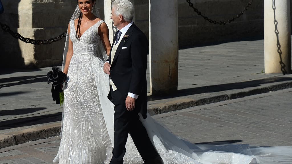 Pilar Rubio et son papa avant le mariage