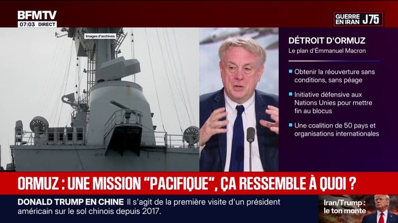 Ormuz: "Le porte-avions peut fédérer la force de la coalition", selon le général Pellistrandi